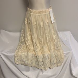 Anthropologie Lapis Lace Skirt